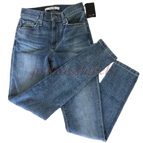 JOE'S Hi Rise Skinny Jeans Light Wash Denim Dungarees - Picture 4 of 12